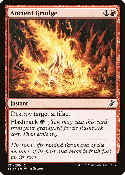 Printed Ancient Grudge card